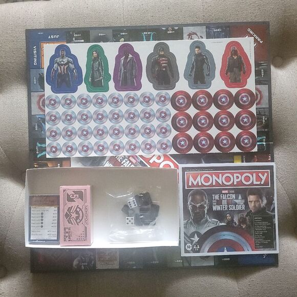 Monopoly Marvel Studios The Falcon and The Winter Soldier Board Game NEW - Picture 4 of 5